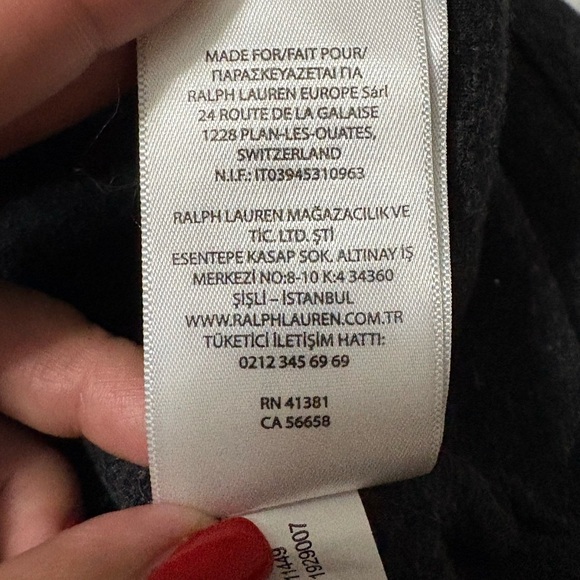 Polo Ralph Lauren 1/4 Zip. Black Long Sleeve Sweater. Estate Rib Style. - Picture 13 of 13